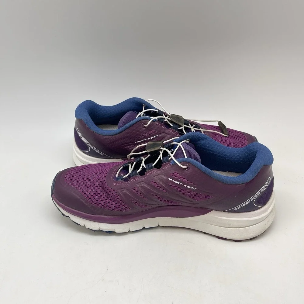 Salomon Sneakers Womens 7.5 Sense Pro Max 392488 Purple Athletic Trail Gym Shoes